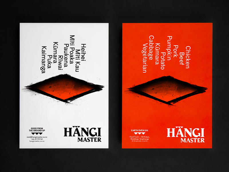 Hangi Master posters in both English and Te Reo