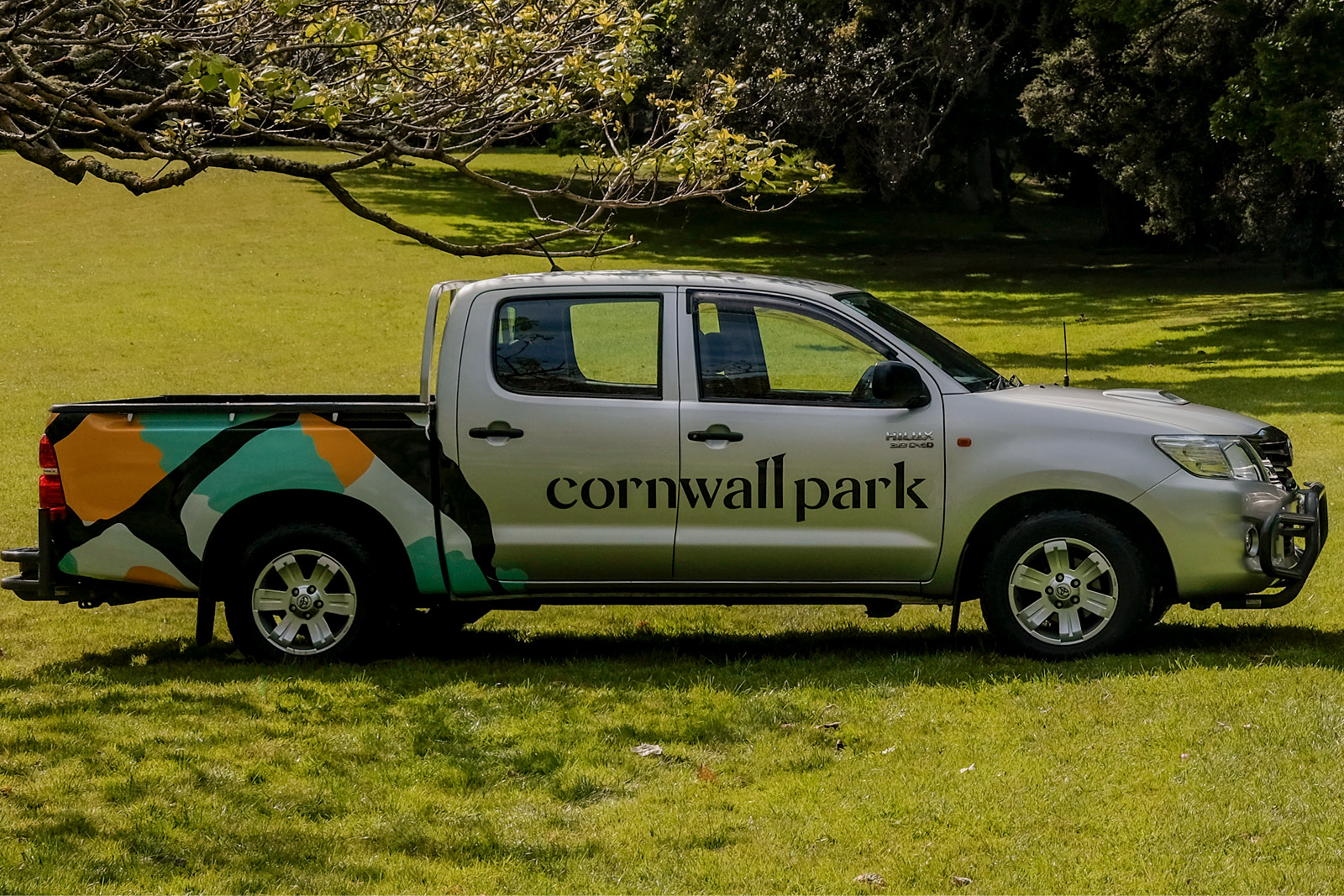 Vehicle livery for park employee's ute