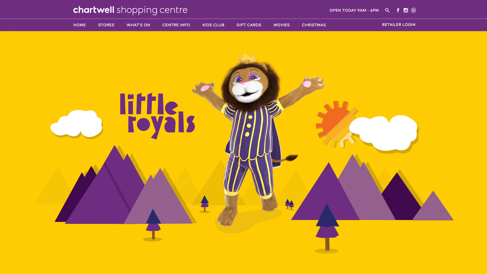 The Little Royals website homepage