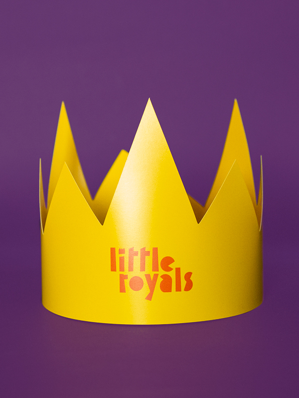 Little Royals wordmark on a crown
