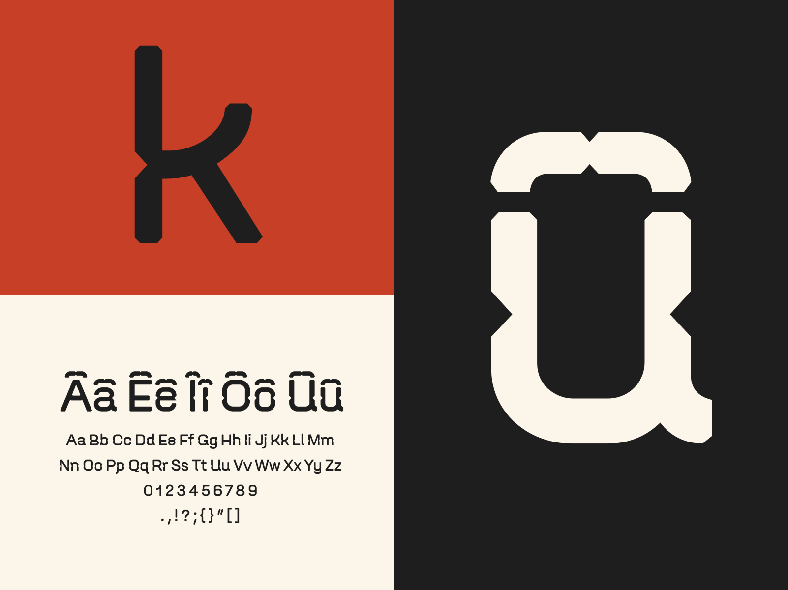 picture of custom font characters and alphabet