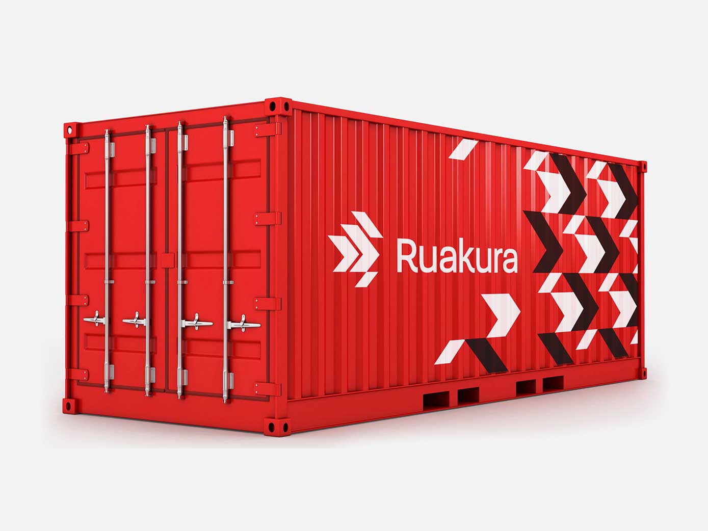 Ruakura pattern applied to a container